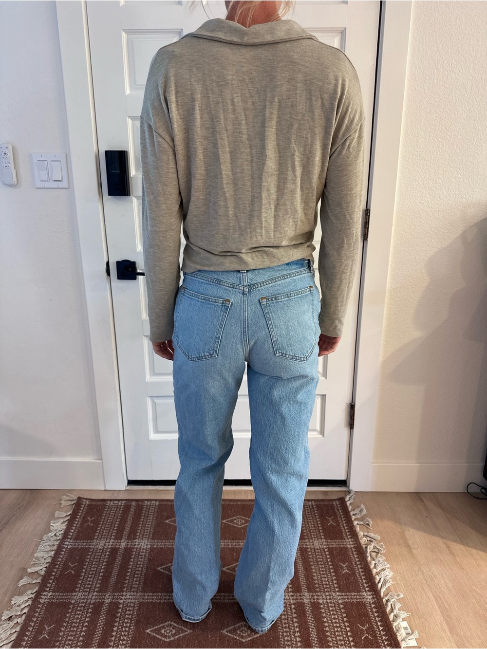 Abercrombie & Fitch Light Wash Straight-Leg Jeans - Picture 2 of 5